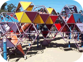 big metal play structure